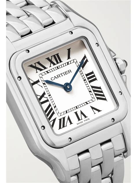 silver cartier watch|cartier la panthere watch.